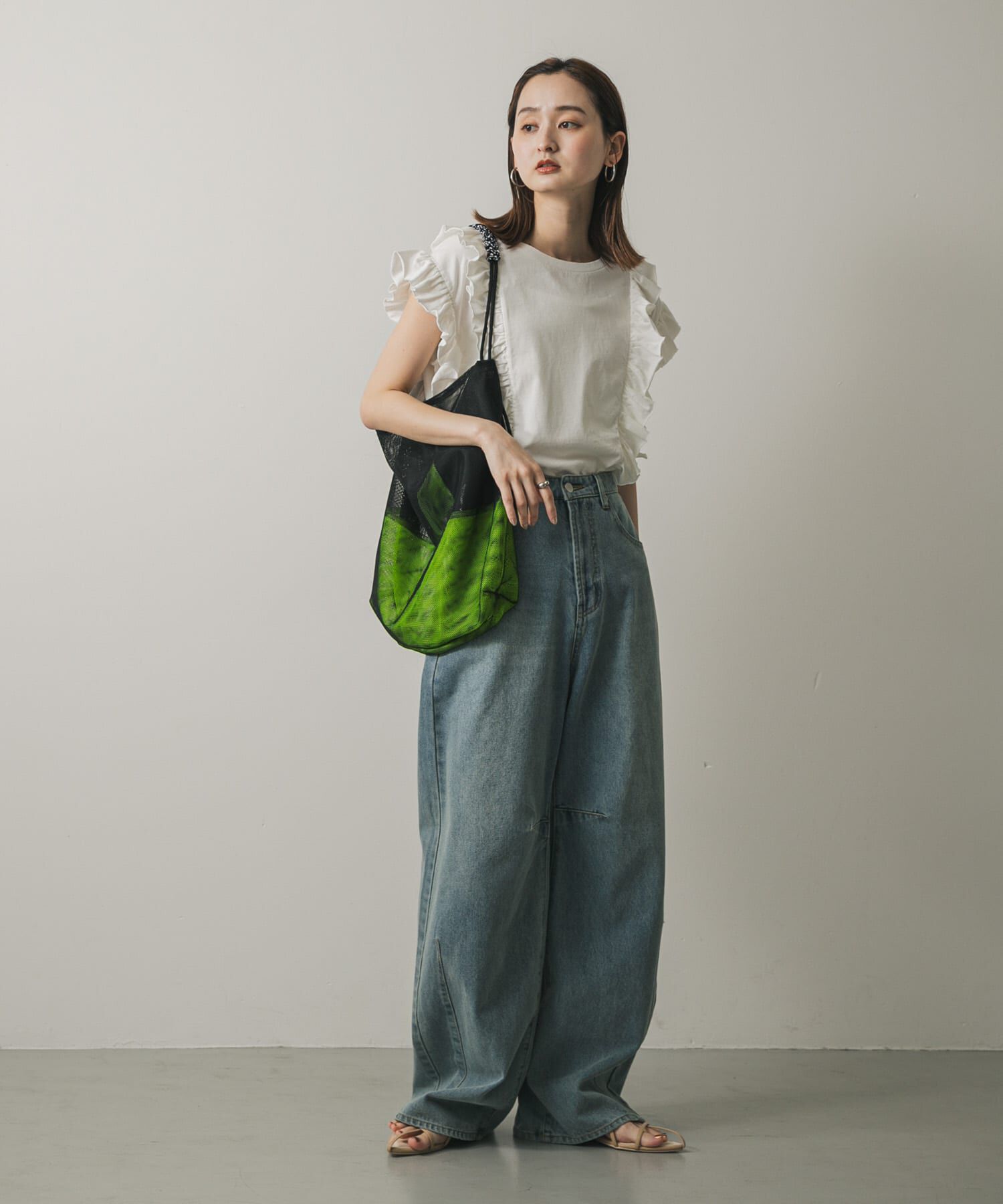 SENSE OF PLACE by URBAN RESEARCH「パラコードハンドルメッシュバッグ」|ショルダー・メッセンジャー|