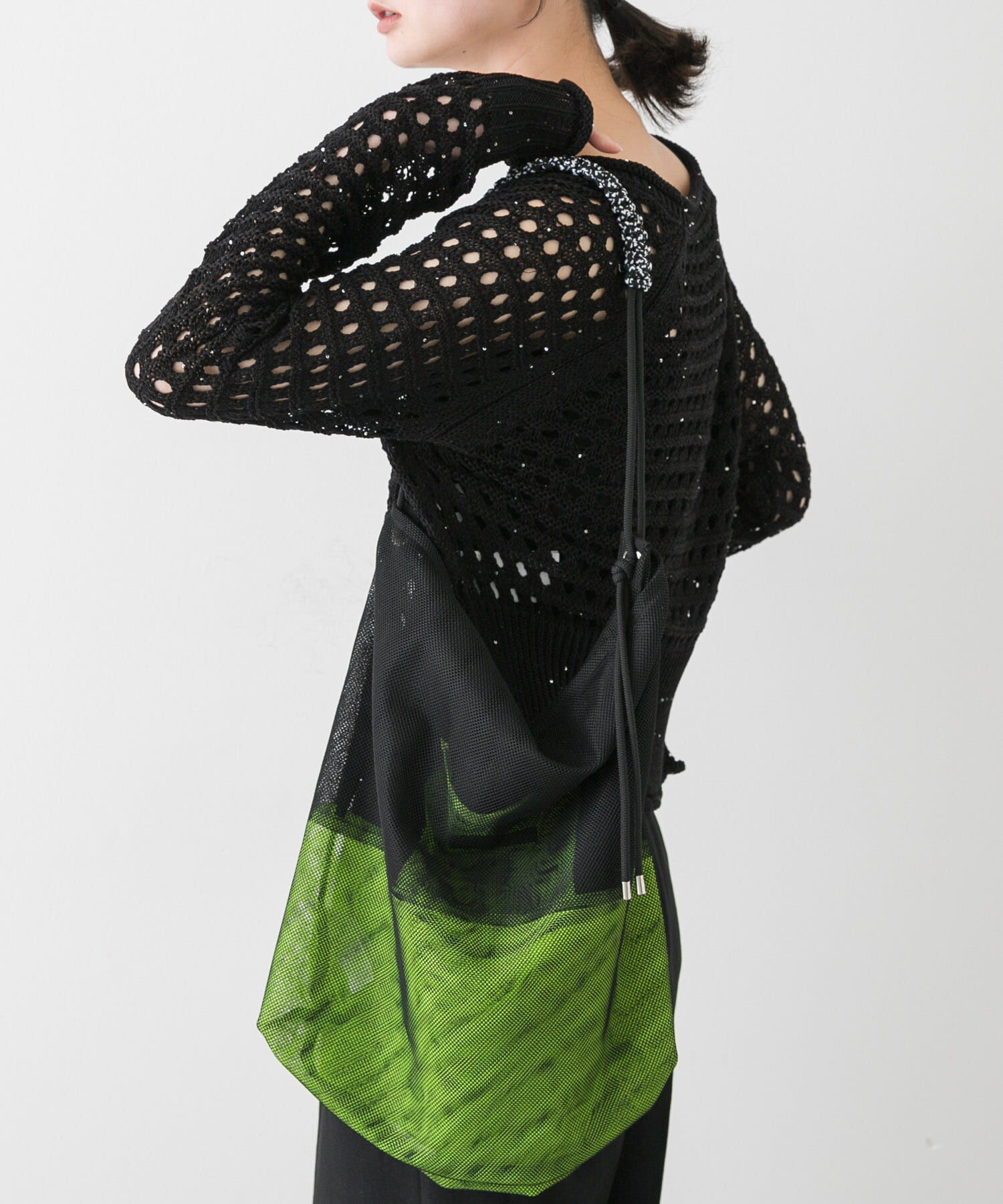 SENSE OF PLACE by URBAN RESEARCH「パラコードハンドルメッシュバッグ」|ショルダー・メッセンジャー|