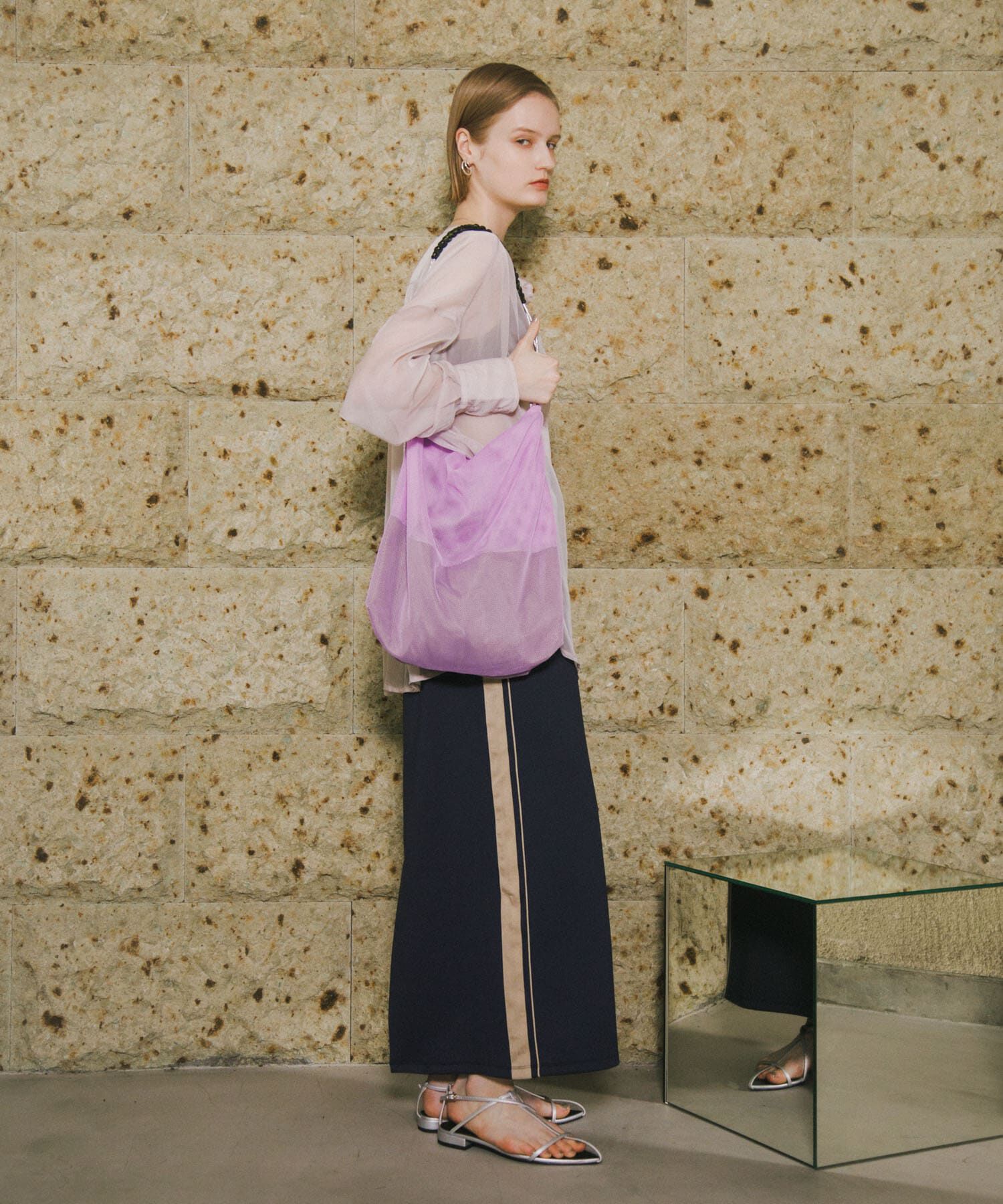 SENSE OF PLACE by URBAN RESEARCH「パラコードハンドルメッシュバッグ」|ショルダー・メッセンジャー|