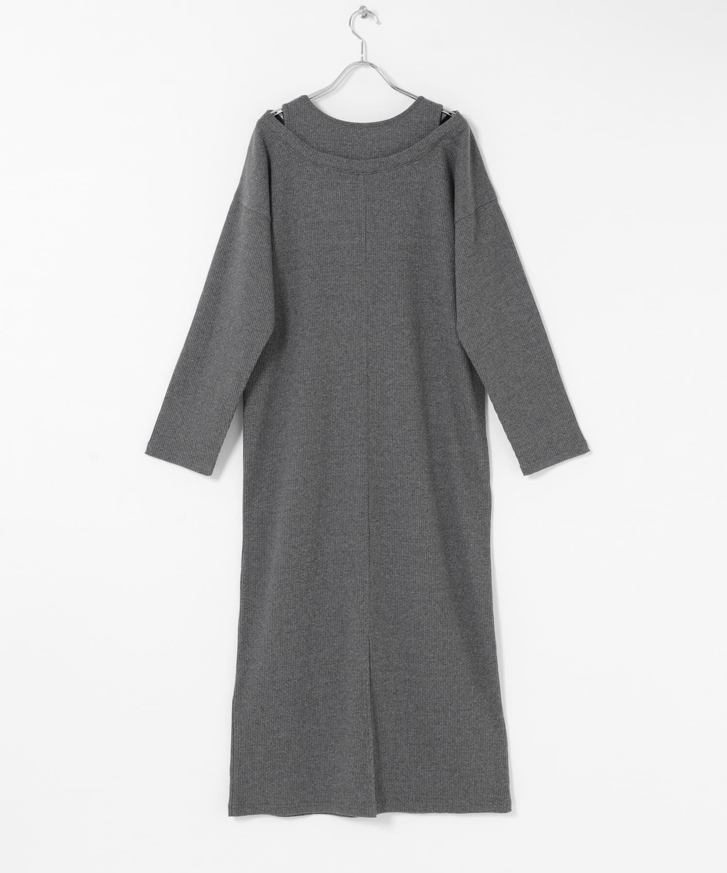 SENSE OF PLACE by URBAN RESEARCH「レイヤードネックリブワンピース」|ワンピース|