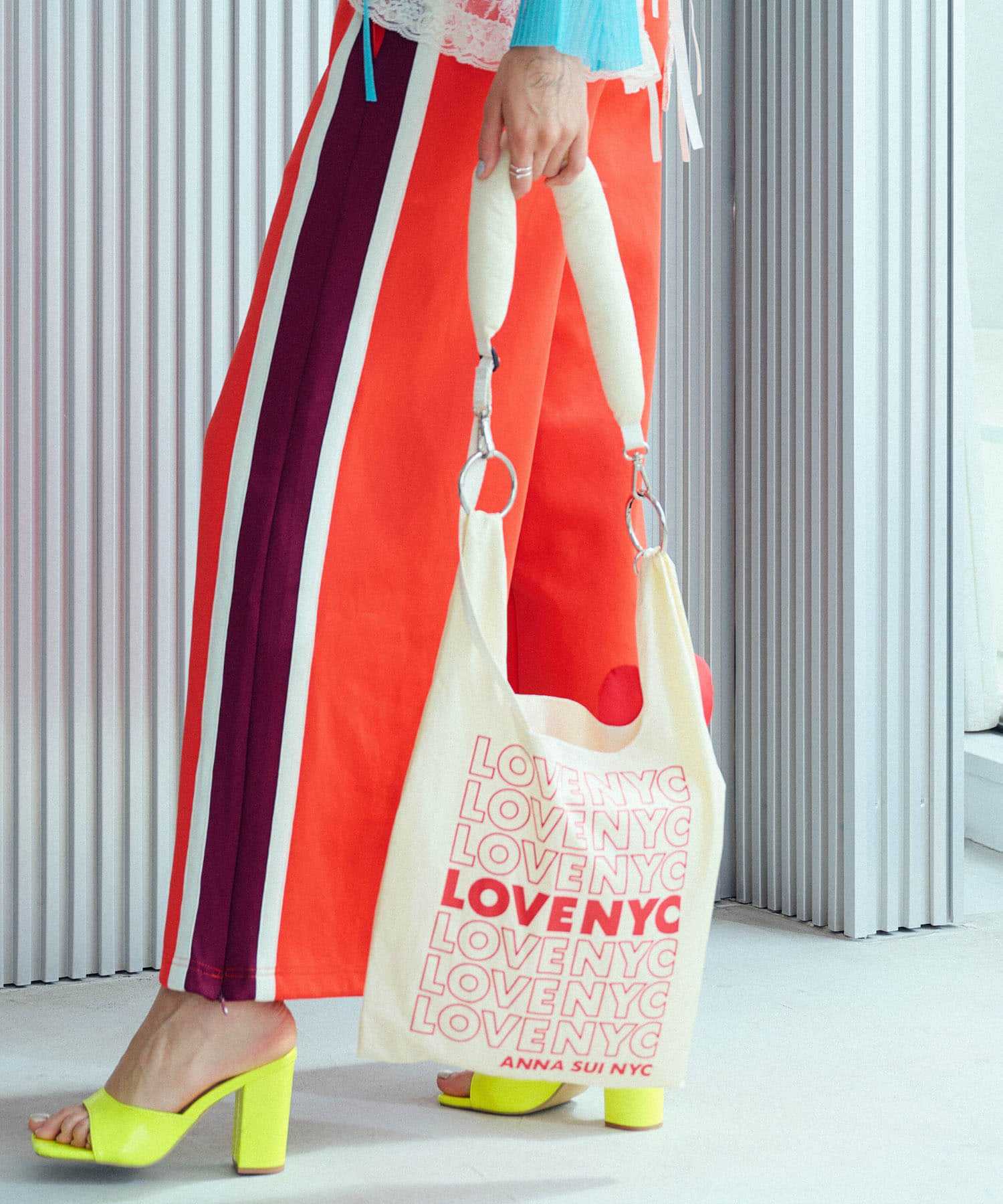 SENSE OF PLACE by URBAN RESEARCH「ANNA SUI NYC　LOVEショッピングバッグ」|エコバッグ|