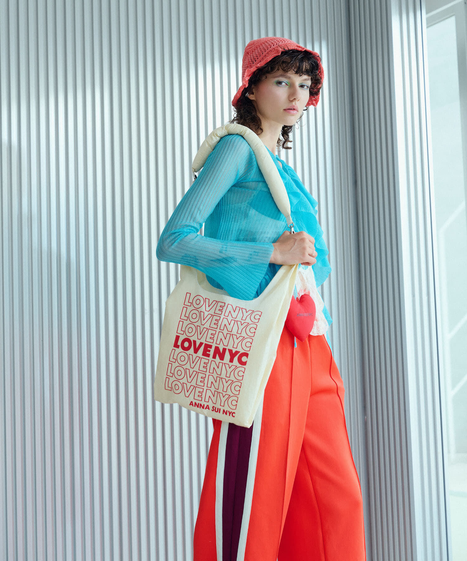 SENSE OF PLACE by URBAN RESEARCH「ANNA SUI NYC　LOVEショッピングバッグ」|エコバッグ|