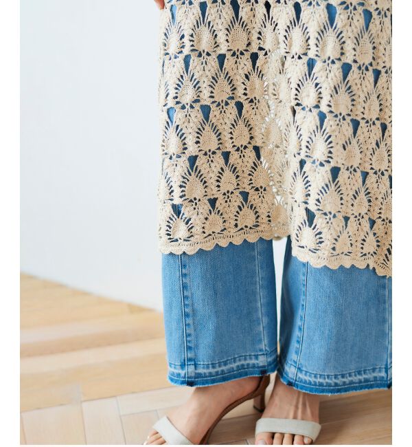 le.coeur blanc「ハンドクロシェキャミワンピース」|ワンピース|