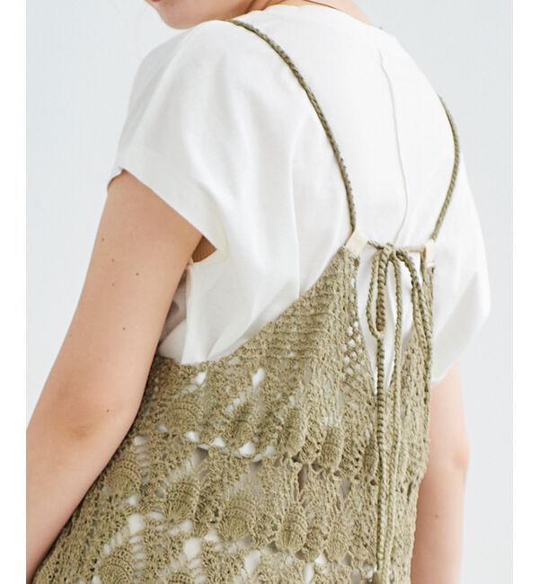 le.coeur blanc「ハンドクロシェキャミワンピース」|ワンピース|