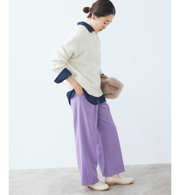 le.coeur blanc「センタープレスイージーパンツ」|その他|