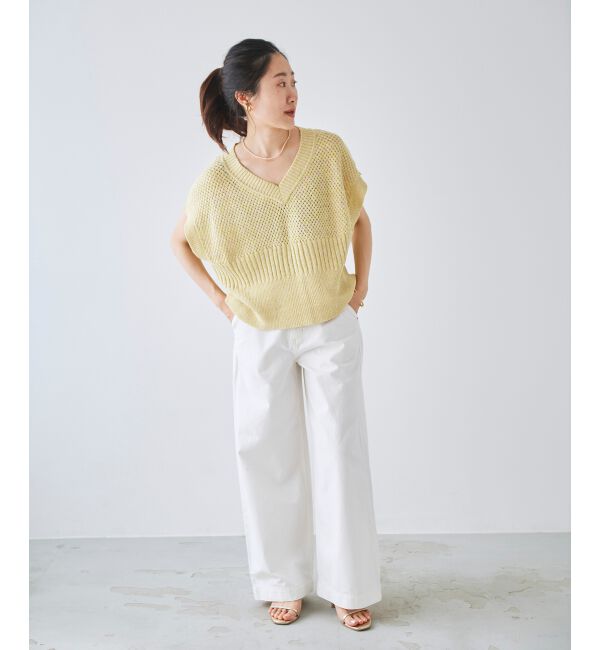 le.coeur blanc「ライトオンスデニムバギーパンツ」|デニム|