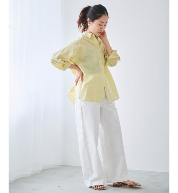 le.coeur blanc「ライトオンスデニムバギーパンツ」|デニム|