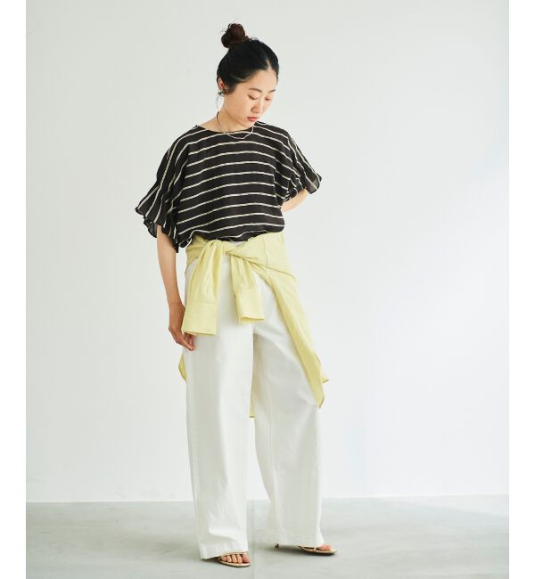 le.coeur blanc「ライトオンスデニムバギーパンツ」|デニム|