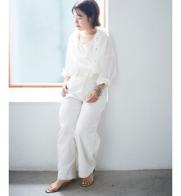 le.coeur blanc「ライトオンスデニムバギーパンツ」|デニム|
