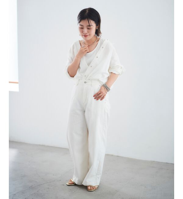 le.coeur blanc「ライトオンスデニムバギーパンツ」|デニム|