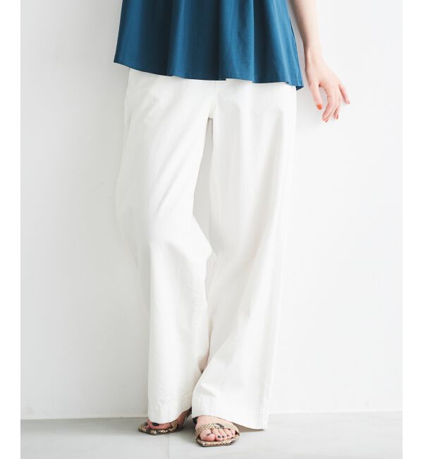 le.coeur blanc「ライトオンスデニムバギーパンツ」|デニム|