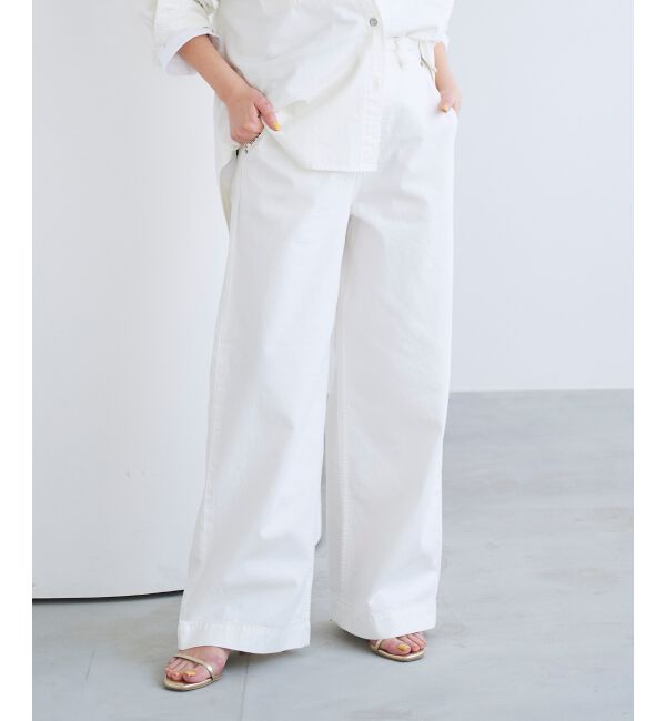 le.coeur blanc「ライトオンスデニムバギーパンツ」|デニム|