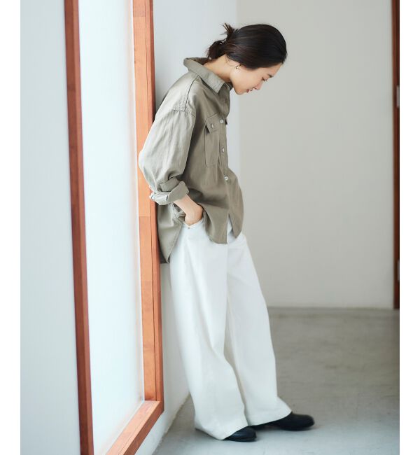 le.coeur blanc「ライトオンスデニムバギーパンツ」|デニム|