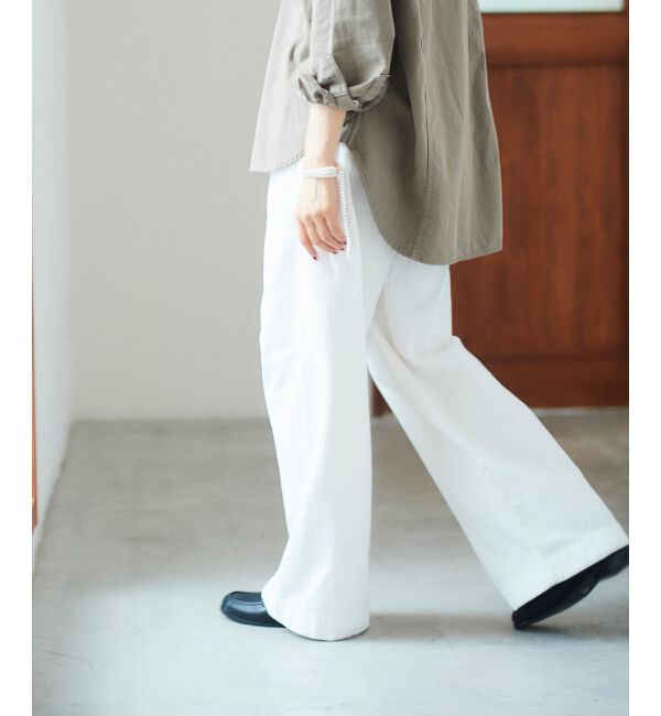 le.coeur blanc「ライトオンスデニムバギーパンツ」|デニム|