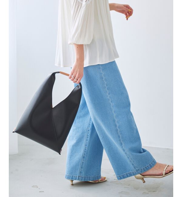 le.coeur blanc「ライトオンスデニムバギーパンツ」|デニム|