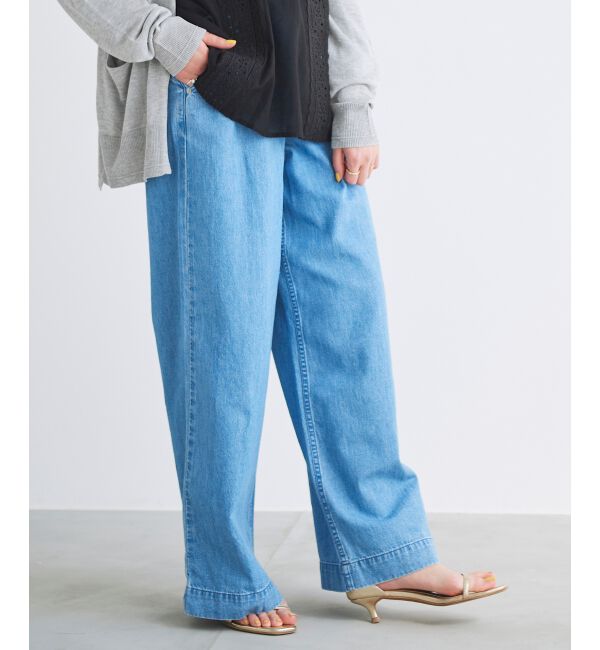 le.coeur blanc「ライトオンスデニムバギーパンツ」|デニム|