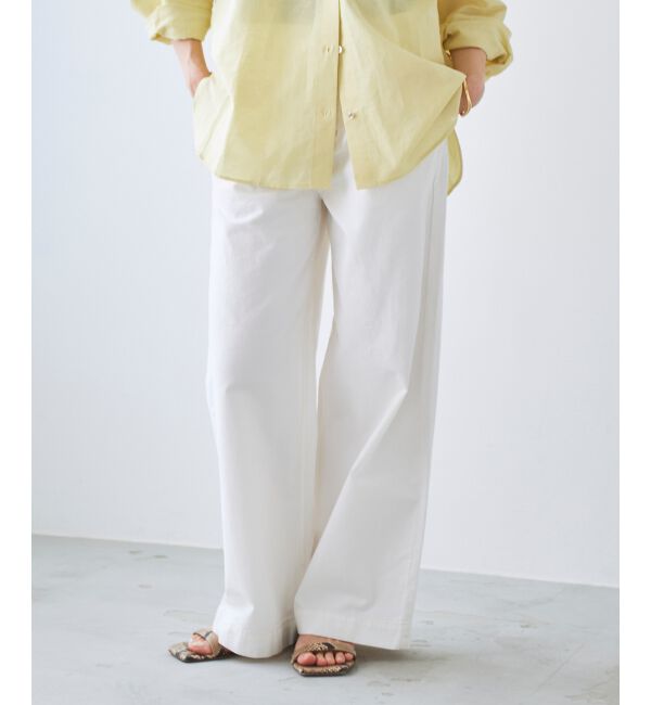 le.coeur blanc「ライトオンスデニムバギーパンツ」|デニム|