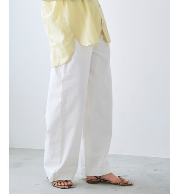 le.coeur blanc「ライトオンスデニムバギーパンツ」|デニム|