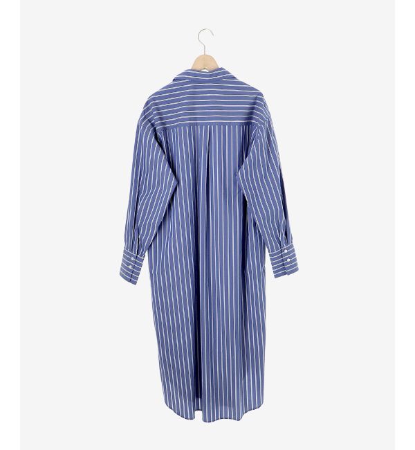 le.coeur blanc「《WEB限定アイテム》ストライプスキッパーシャツワンピース」|ワンピース|