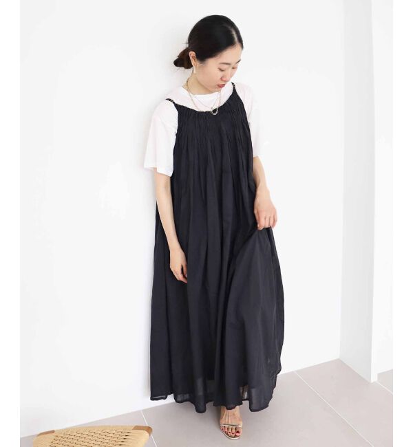 le.coeur blanc「《手洗い可能》TORRAZZO DONNA キャミロングワンピ」|ワンピース|