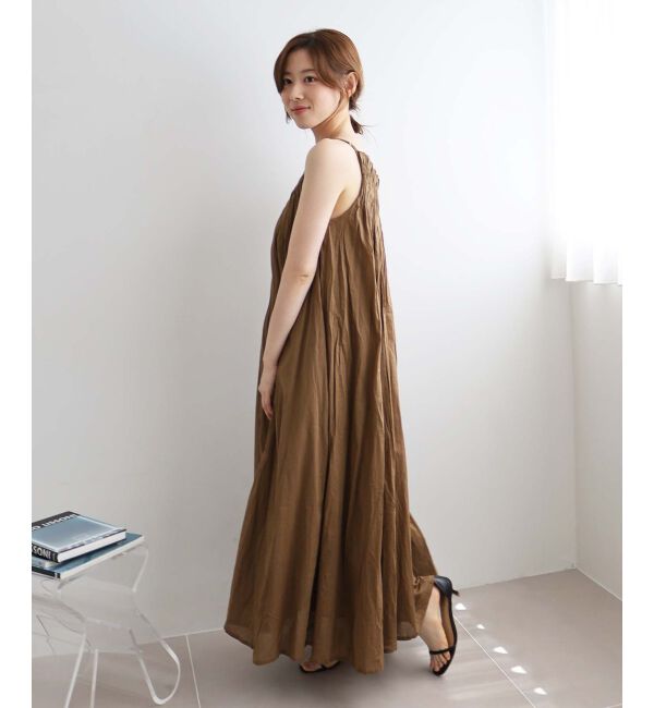 le.coeur blanc「《手洗い可能》TORRAZZO DONNA キャミロングワンピ」|ワンピース|