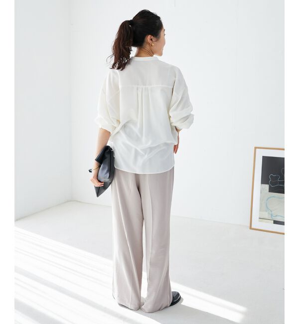  「ハイストレッチカルゼワッシャーベルテッドパンツ」|その他|