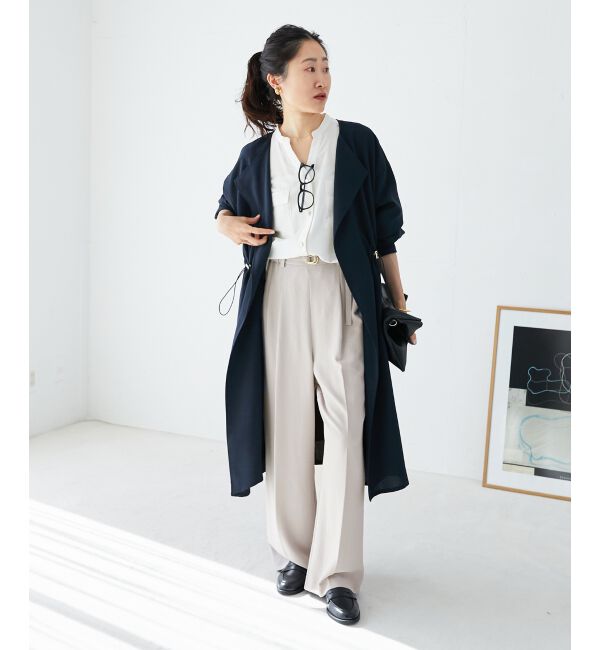  「ハイストレッチカルゼワッシャーベルテッドパンツ」|その他|