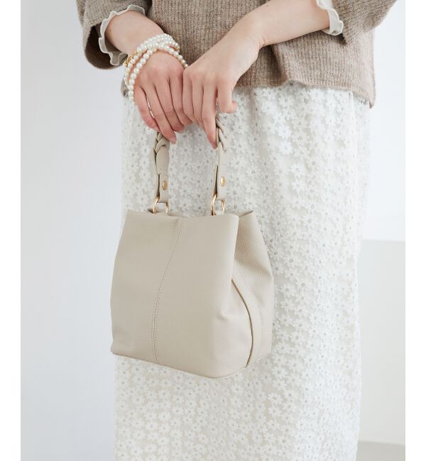  「メッシュハンドル2wayショルダー」|ショルダー・メッセンジャー|アイボリー