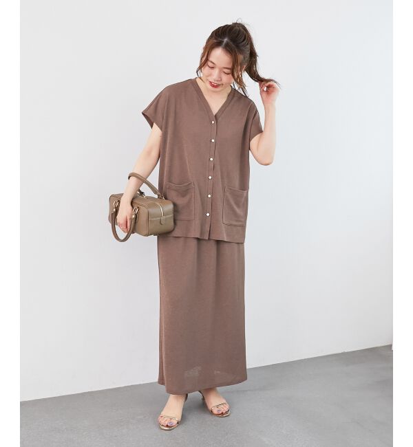  「リネンタッチミラノリブセットアップ」|ワンピース|