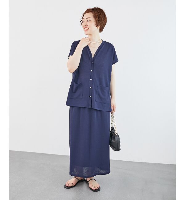  「リネンタッチミラノリブセットアップ」|ワンピース|