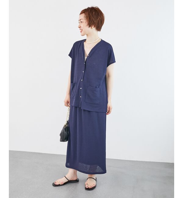  「リネンタッチミラノリブセットアップ」|ワンピース|