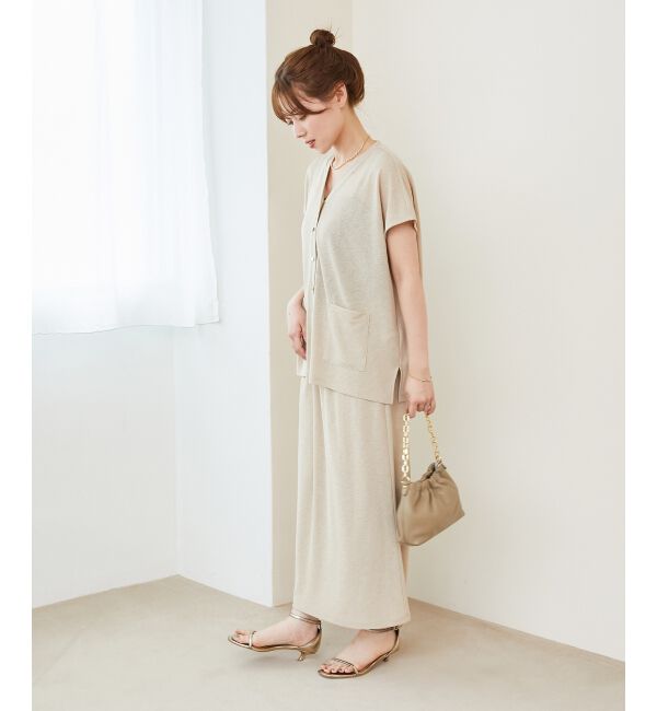 「リネンタッチミラノリブセットアップ」|ワンピース|