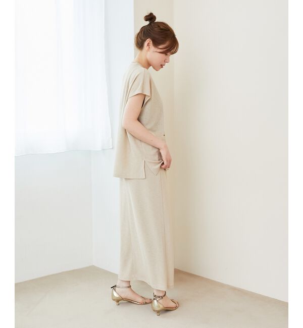  「リネンタッチミラノリブセットアップ」|ワンピース|