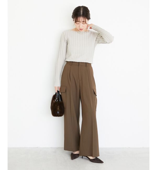  「センタープレスカーゴパンツ」|カーゴ|