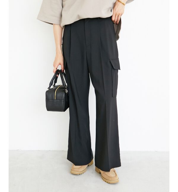  「センタープレスカーゴパンツ」|カーゴ|