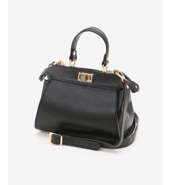  「MILLELA FIRENZEダブルオープニングバッグ」|ショルダー・メッセンジャー|ブラック