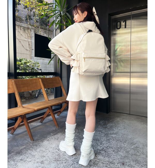 MAJESTICLEGON「サイドフリルリュック」|リュック|