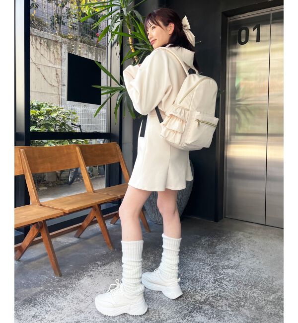 MAJESTICLEGON「サイドフリルリュック」|リュック|
