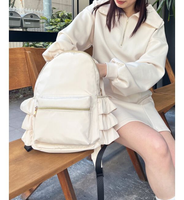 MAJESTICLEGON「サイドフリルリュック」|リュック|