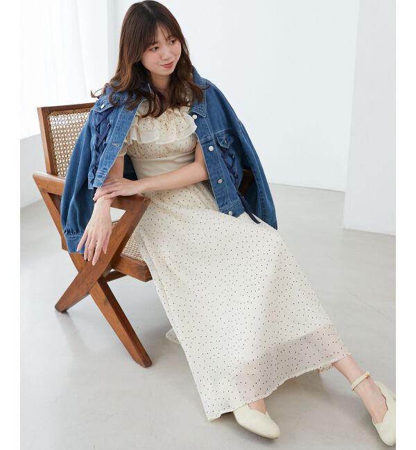 MAJESTICLEGON「ミルフィーユフリルコルセットワンピ」|ワンピース|