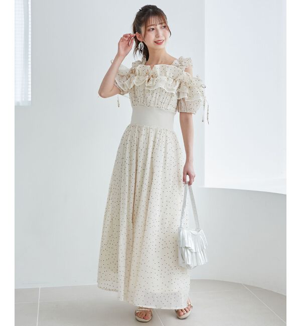 MAJESTICLEGON「ミルフィーユフリルコルセットワンピ」|ワンピース|