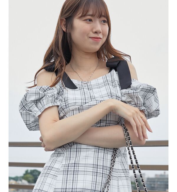 MAJESTICLEGON「2wayバイカラーリボンワンピース」|ワンピース|