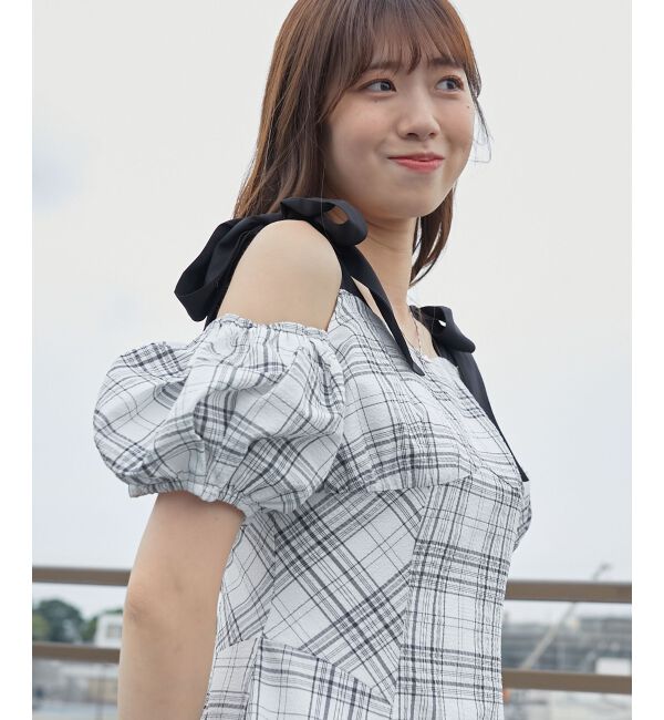 MAJESTICLEGON「2wayバイカラーリボンワンピース」|ワンピース|