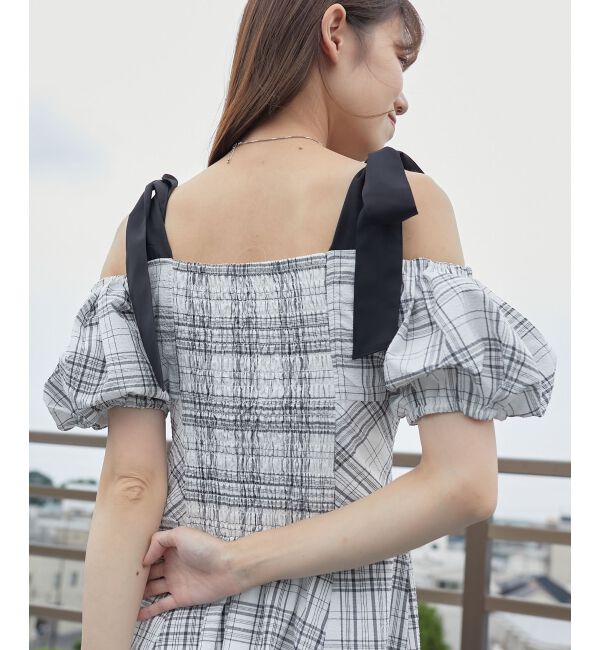 MAJESTICLEGON「2wayバイカラーリボンワンピース」|ワンピース|