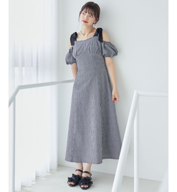 MAJESTICLEGON「2wayバイカラーリボンワンピース」|ワンピース|