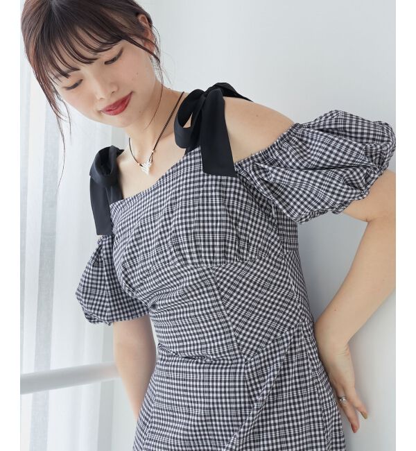 MAJESTICLEGON「2wayバイカラーリボンワンピース」|ワンピース|