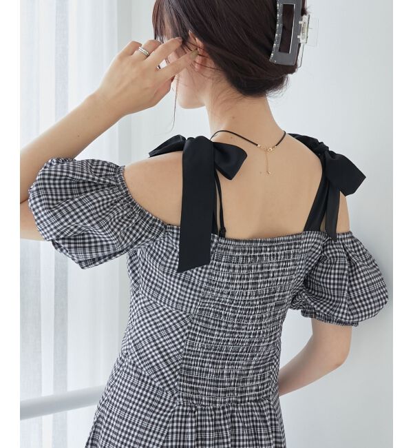 MAJESTICLEGON「2wayバイカラーリボンワンピース」|ワンピース|