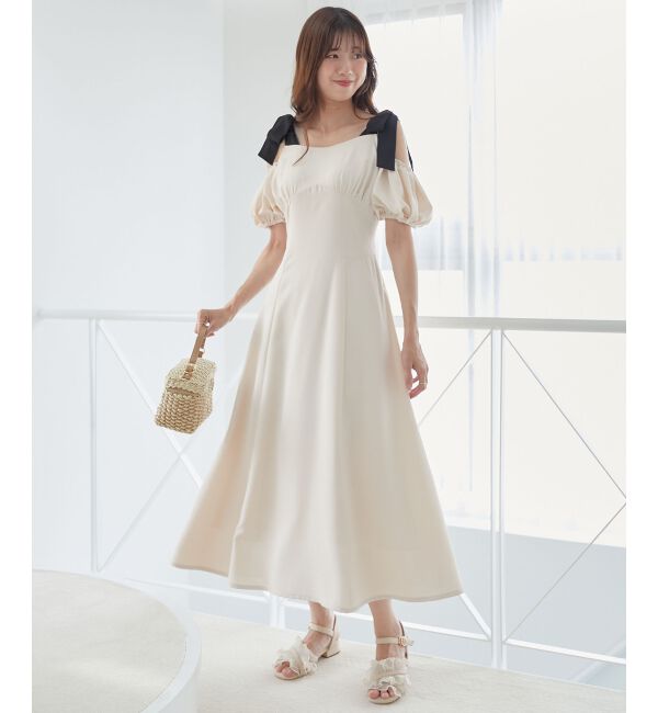 MAJESTICLEGON「2wayバイカラーリボンワンピース」|ワンピース|