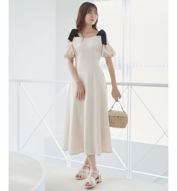 MAJESTICLEGON「2wayバイカラーリボンワンピース」|ワンピース|