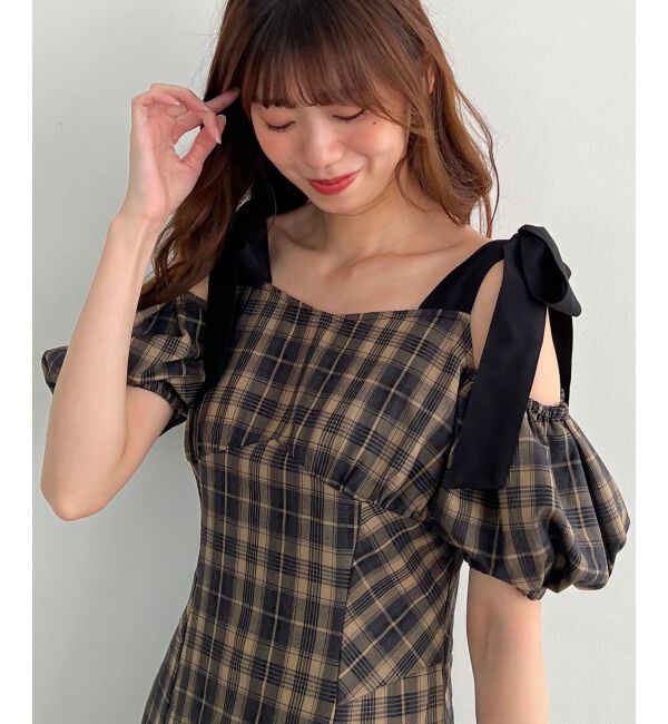 MAJESTICLEGON「2wayバイカラーリボンワンピース」|ワンピース|